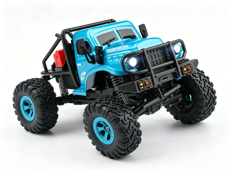 1/18 Scale 4WD Electric RC Crawler Truck with LED Lights ZD-pro RC