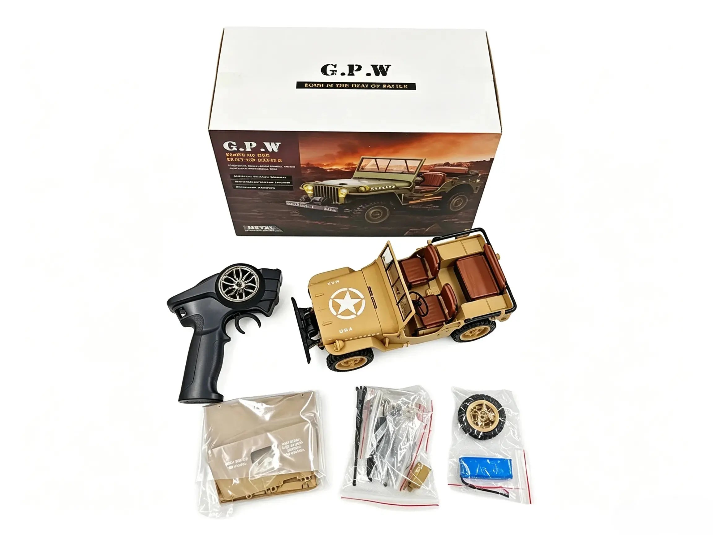 1/14 RC Military Off‑Road Jeep, Factory‑Equipped High‑Torsion Winch & Realistic Military Accessories ZD-pro RC