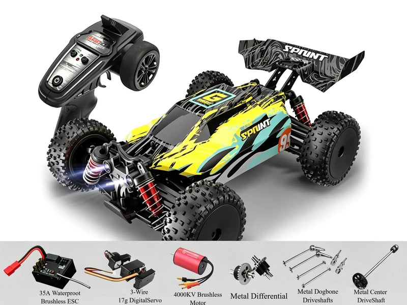 4WD RC Off-Road Buggy Brushed & Brushless Versions ZD-pro RC