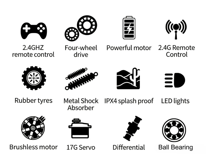 4WD RC Off-Road Buggy Brushed & Brushless Versions ZD-pro RC