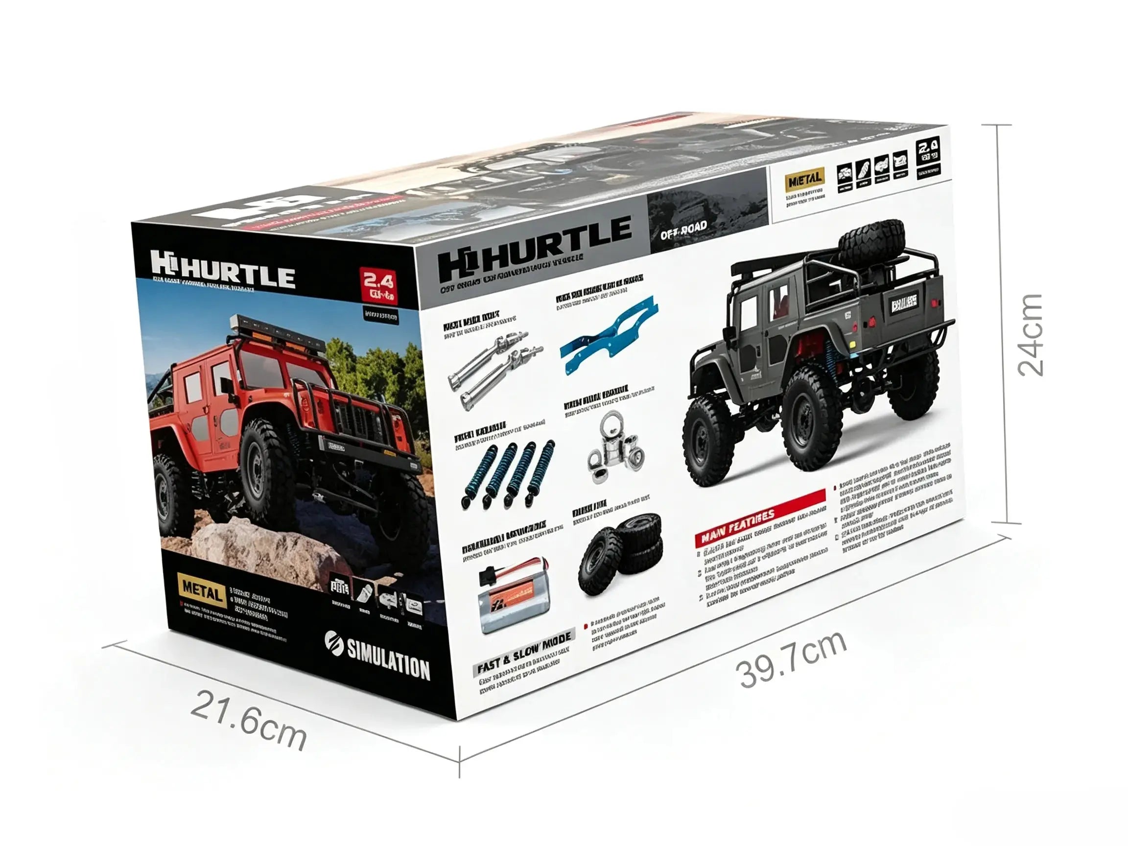 1/12 Full Proportional 4WD RC Off-Road Crawler Remote Control Truck ZD-pro RC