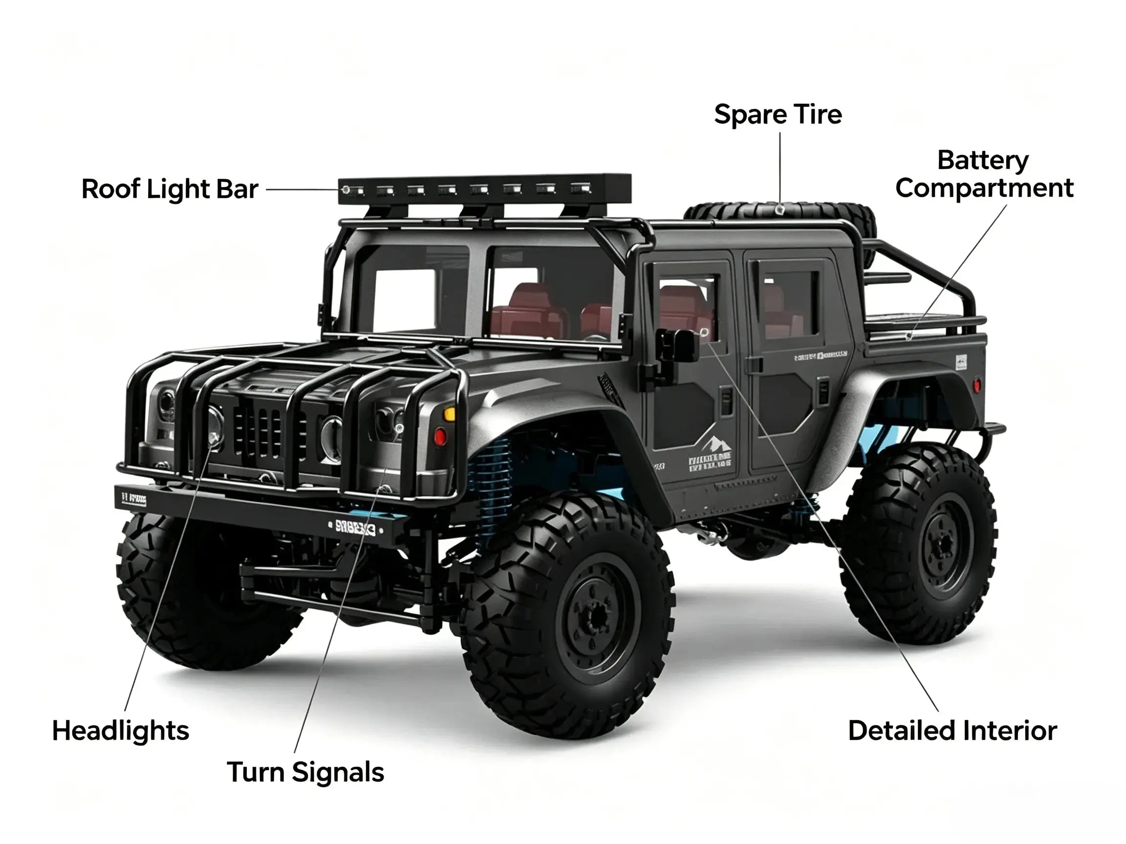 1/12 Full Proportional 4WD RC Off-Road Crawler Remote Control Truck ZD-pro RC