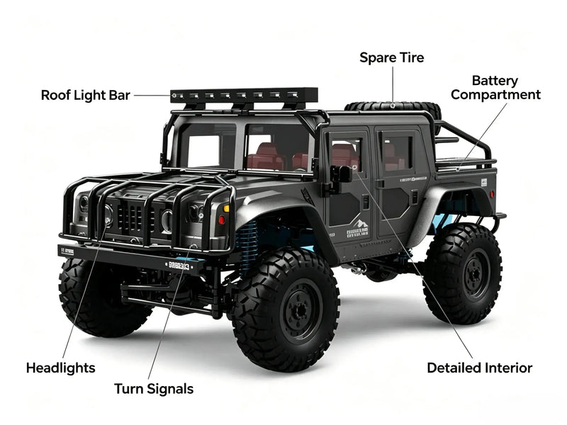1/12 Full Proportional 4WD RC Off-Road Crawler Remote Control Truck ZD-pro RC