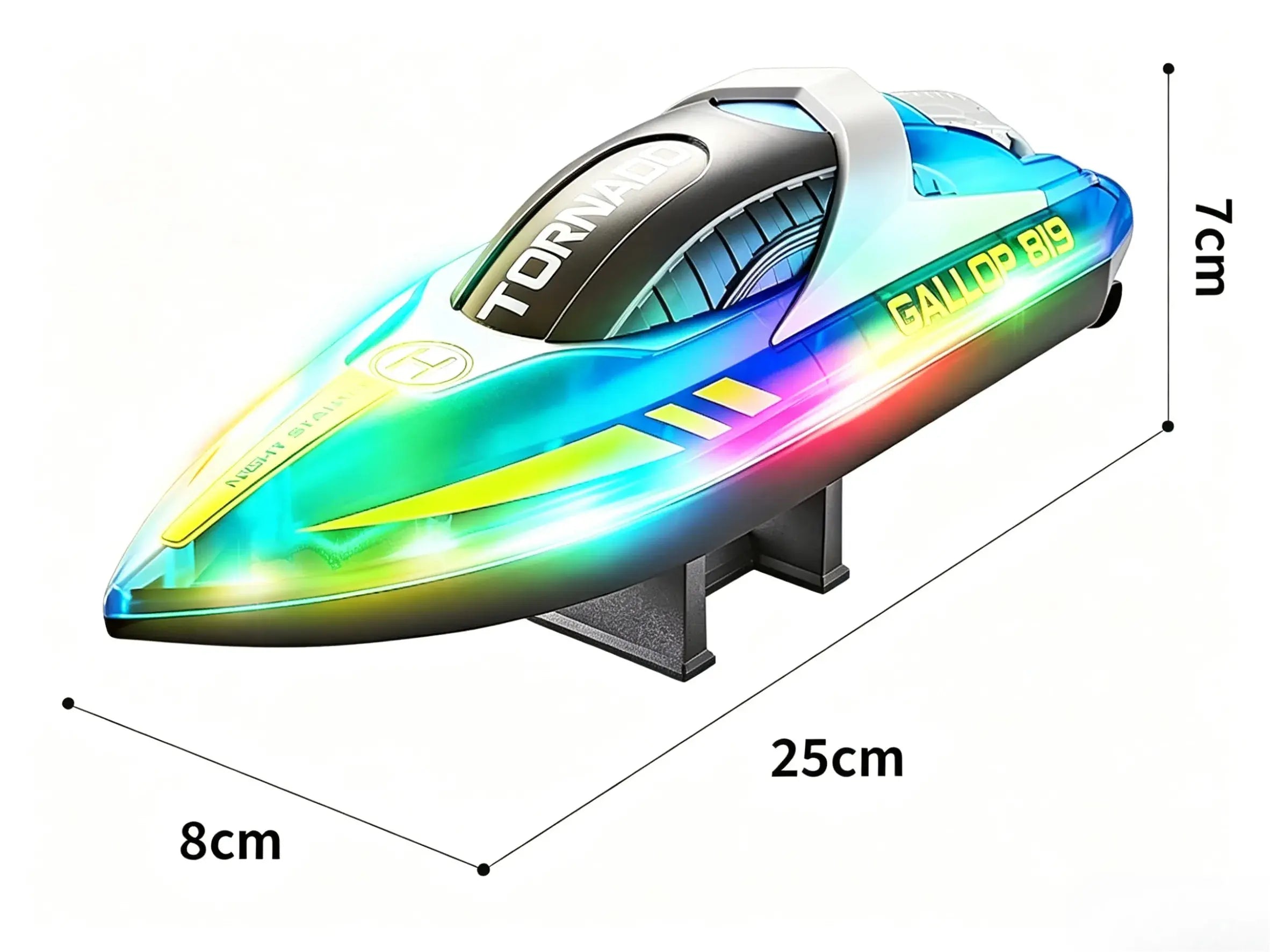 RC Speedboat, 2.4GHz Remote Boat with Long Playtime ZD-pro RC