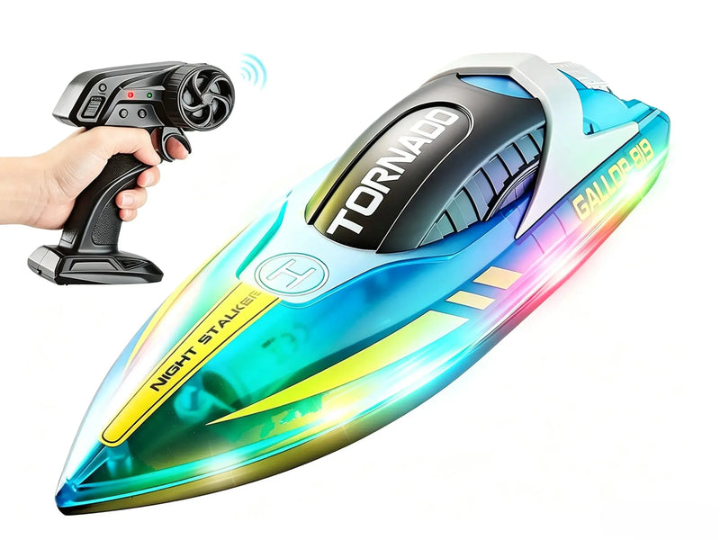 RC Speedboat, 2.4GHz Remote Boat with Long Playtime ZD-pro RC
