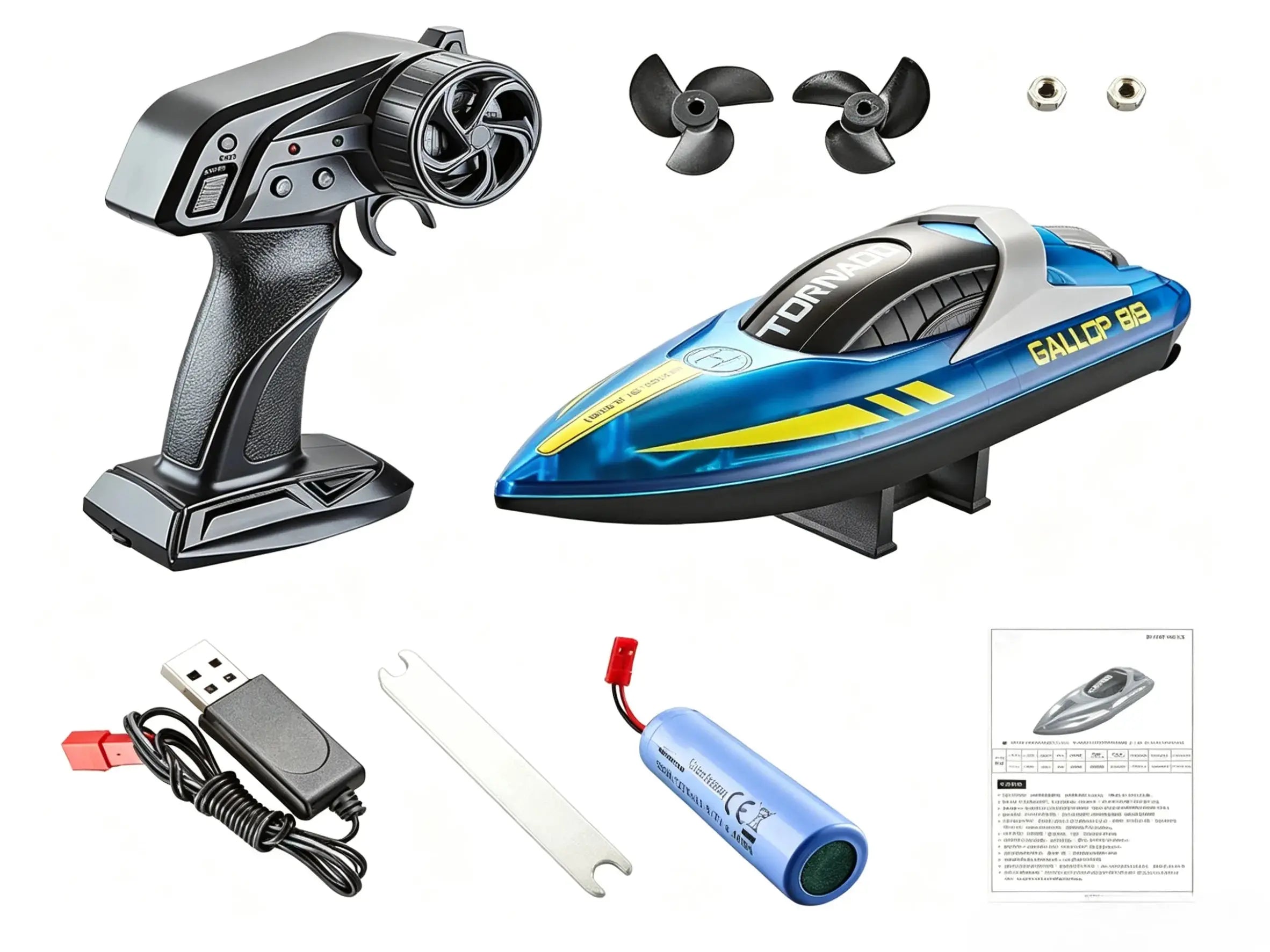 RC Speedboat, 2.4GHz Remote Boat with Long Playtime ZD-pro RC