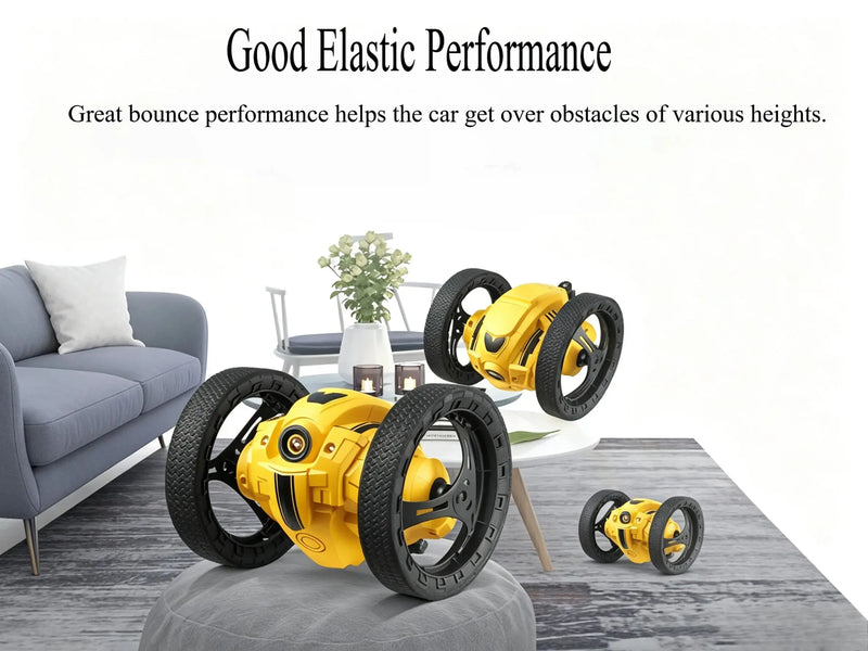 Retractable Wheel Bounce RC Stunt Car with Light & Sound ZD-pro RC