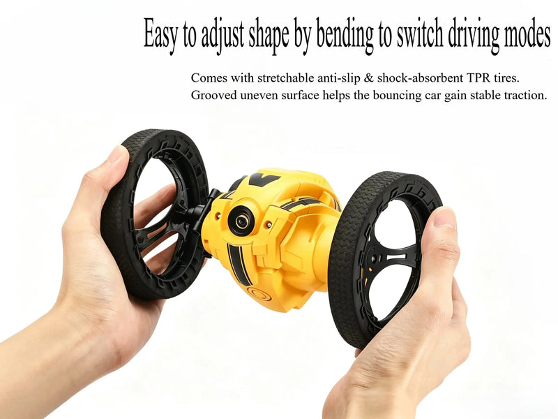 Retractable Wheel Bounce RC Stunt Car with Light & Sound ZD-pro RC