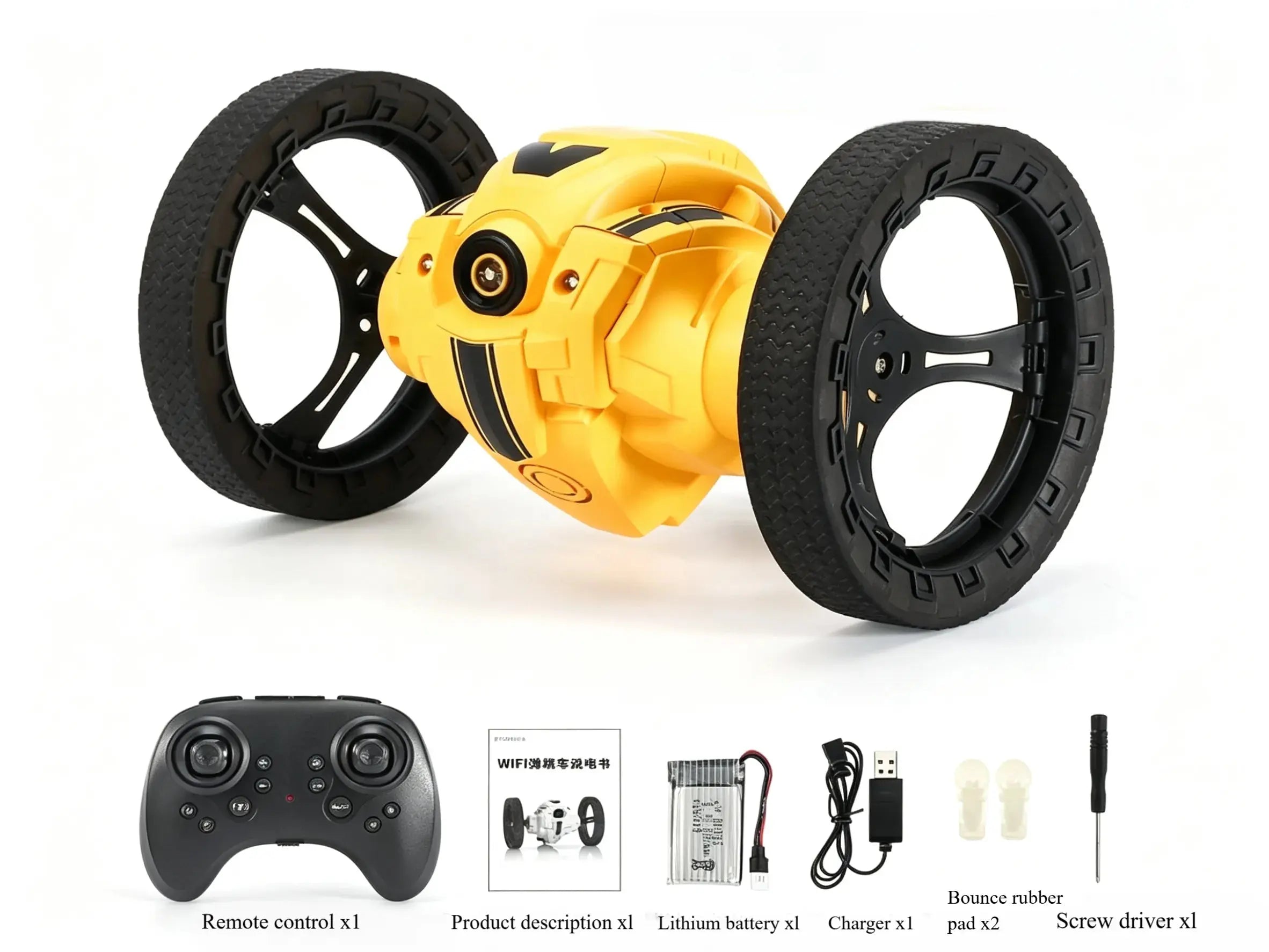 Retractable Wheel Bounce RC Stunt Car with Light & Sound ZD-pro RC
