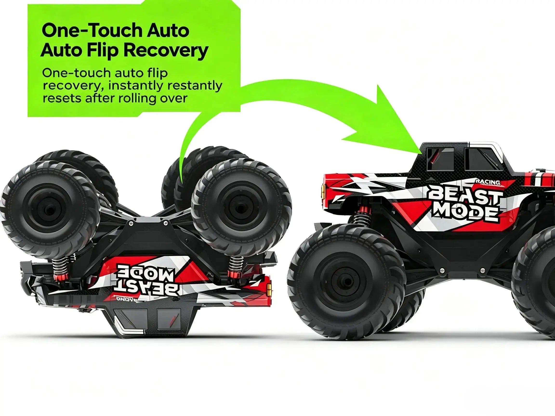 AI Voice Control RC Stunt Monster Truck, 4WD High Speed Off Road Car ZD-pro RC