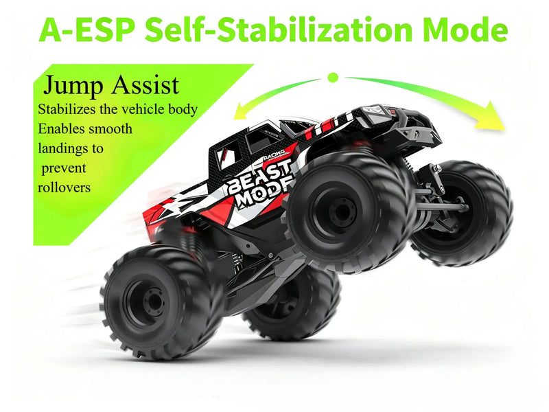 AI Voice Control RC Stunt Monster Truck, 4WD High Speed Off Road Car ZD-pro RC