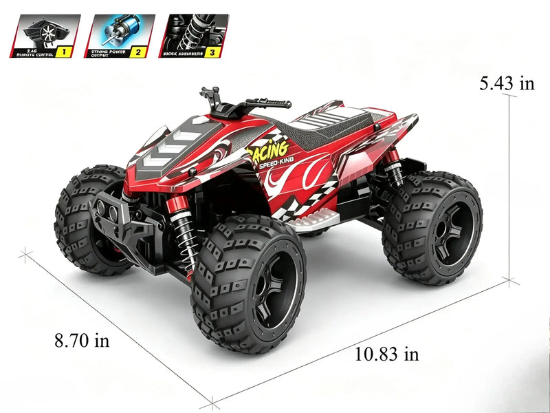 ATV Off Road Remote Control Car 1/16 4WD All Terrain RC Vehicle ZD-pro RC