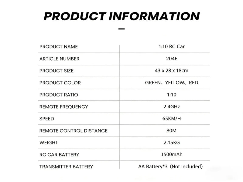 RC Off-Road Vehicle 1:10 - Description of product - ZD-pro RC