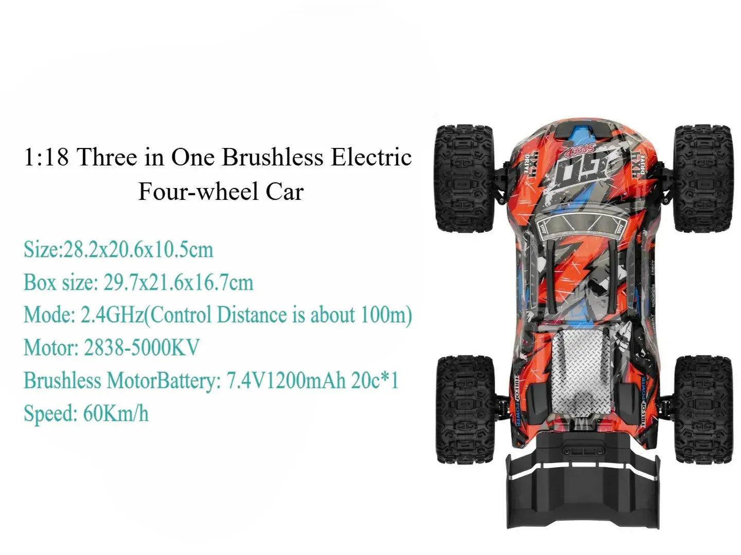 1:18 Electric 2.4G RC Rock Crawler ZD-pro RC