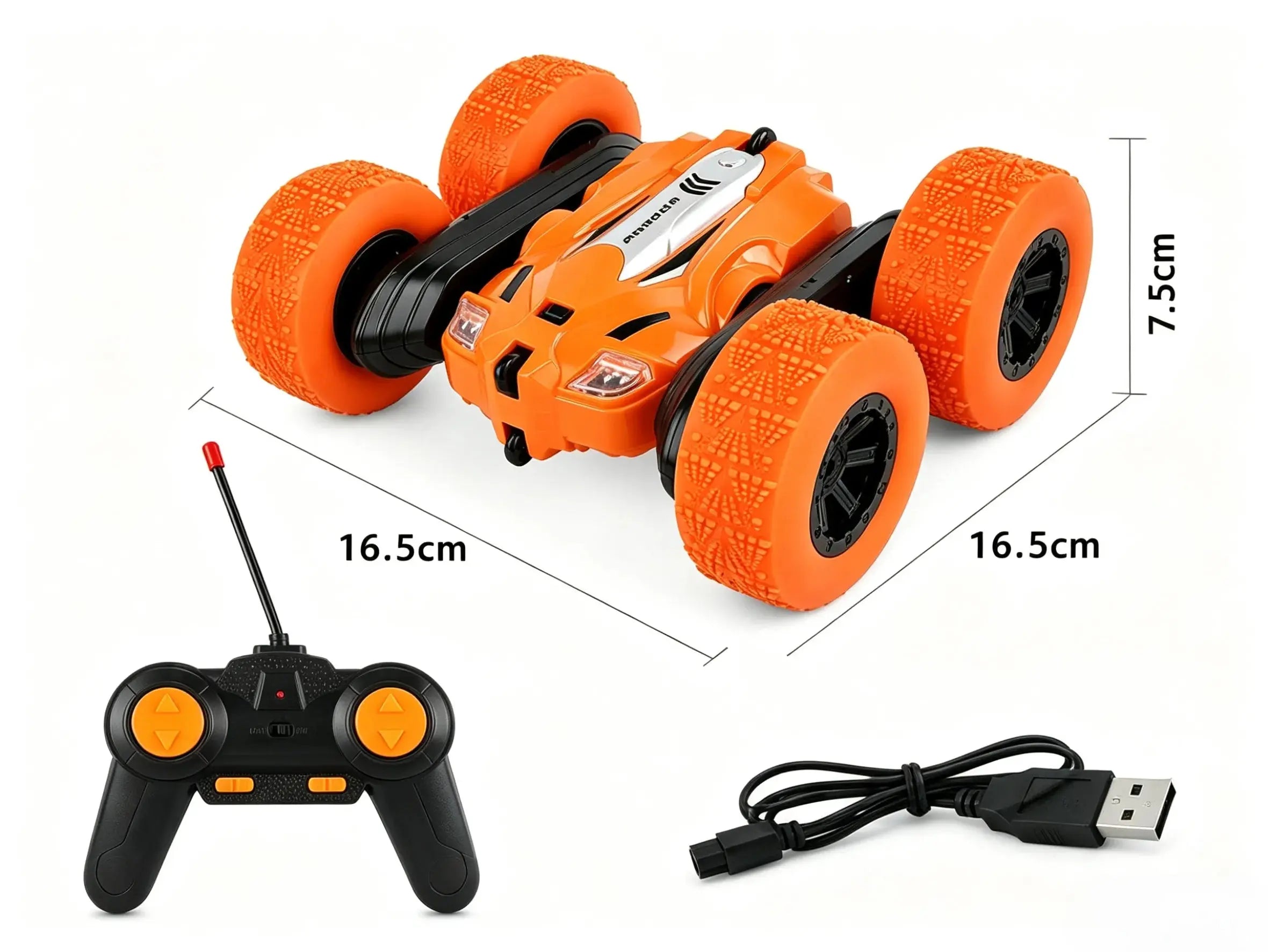 2‑Sided Stunt RC Drift Car, 360° Rotation, Flips & LED Lights ZD-pro RC