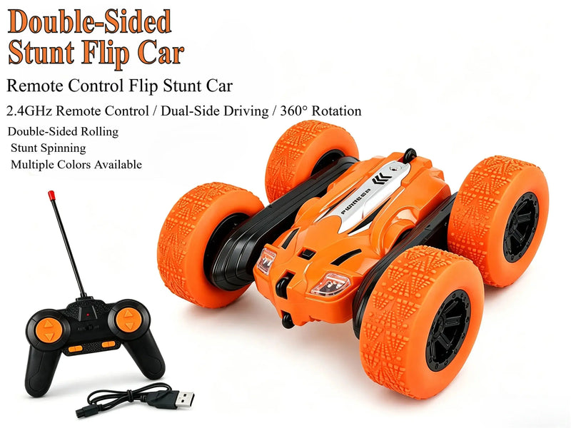 2‑Sided Stunt RC Drift Car, 360° Rotation, Flips & LED Lights ZD-pro RC