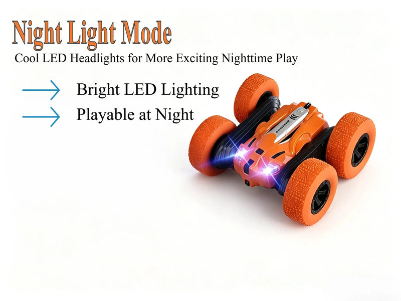 2‑Sided Stunt RC Drift Car, 360° Rotation, Flips & LED Lights ZD-pro RC