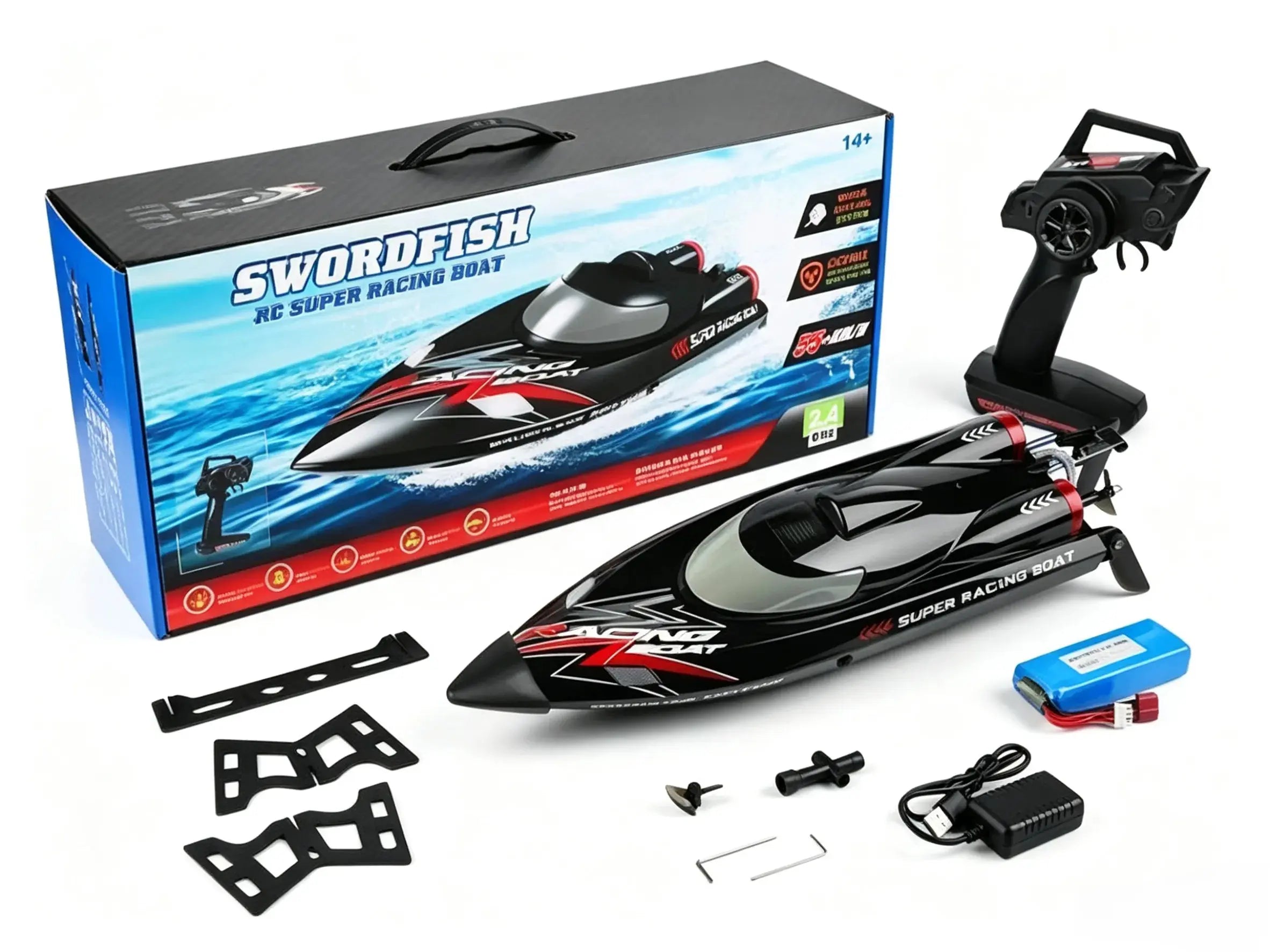 ZD916 Brushless RC Boat, 55km/h with 2.4GHz Control ZD-pro RC