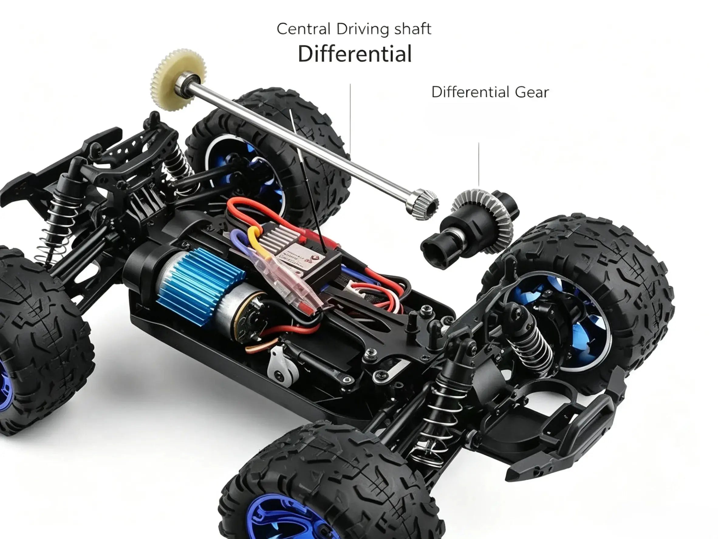 1:14 4WD RC Lowrider Off-Road Truck, Max 35km/h Electric Racing Car ZD-pro RC