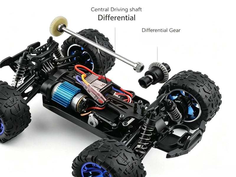 1:14 4WD RC Lowrider Off-Road Truck, Max 35km/h Electric Racing Car ZD-pro RC