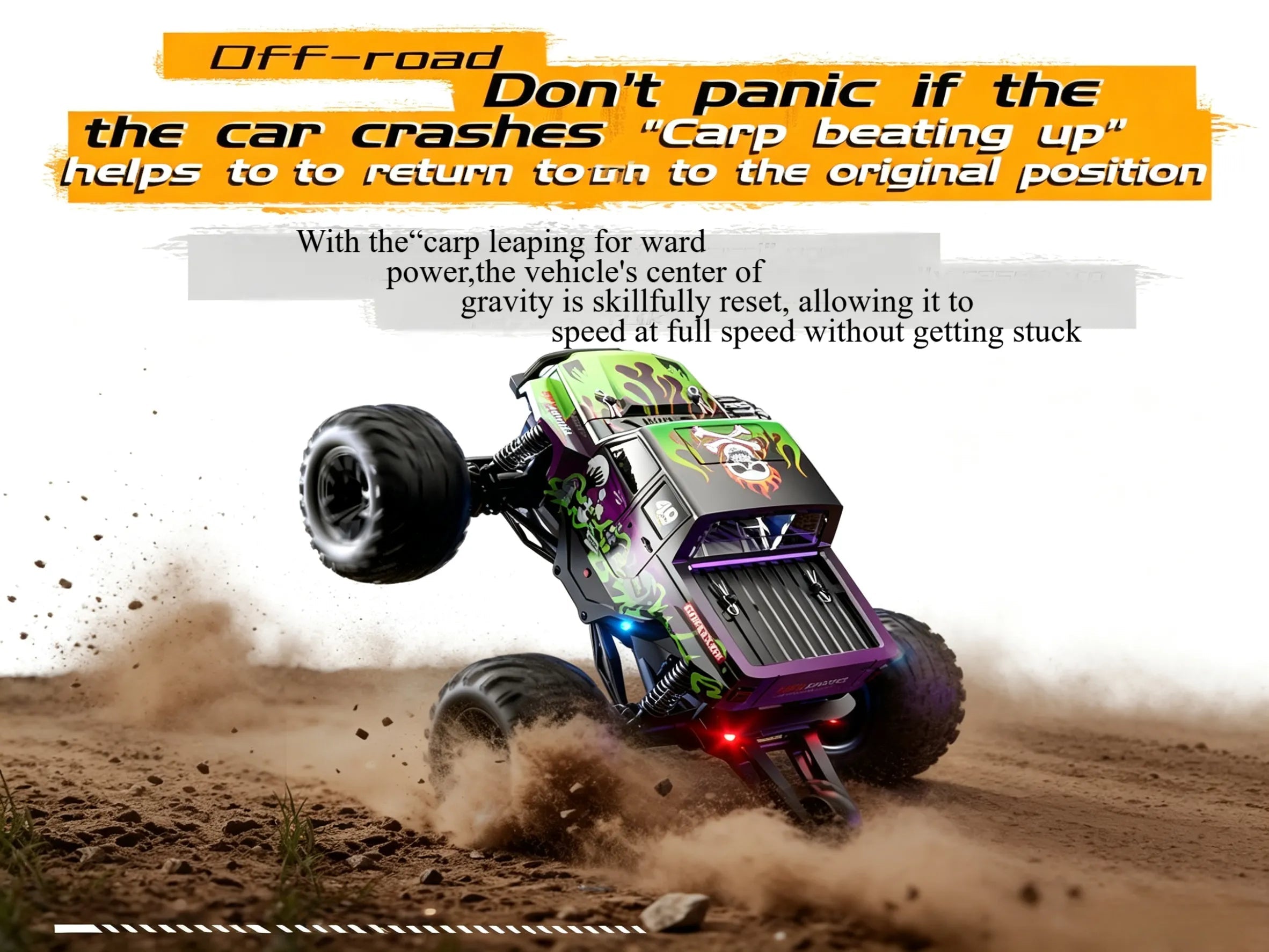All Terrain Off-Road RC Monster Truck 1:18 4WD Tough Climbing ZD-pro RC