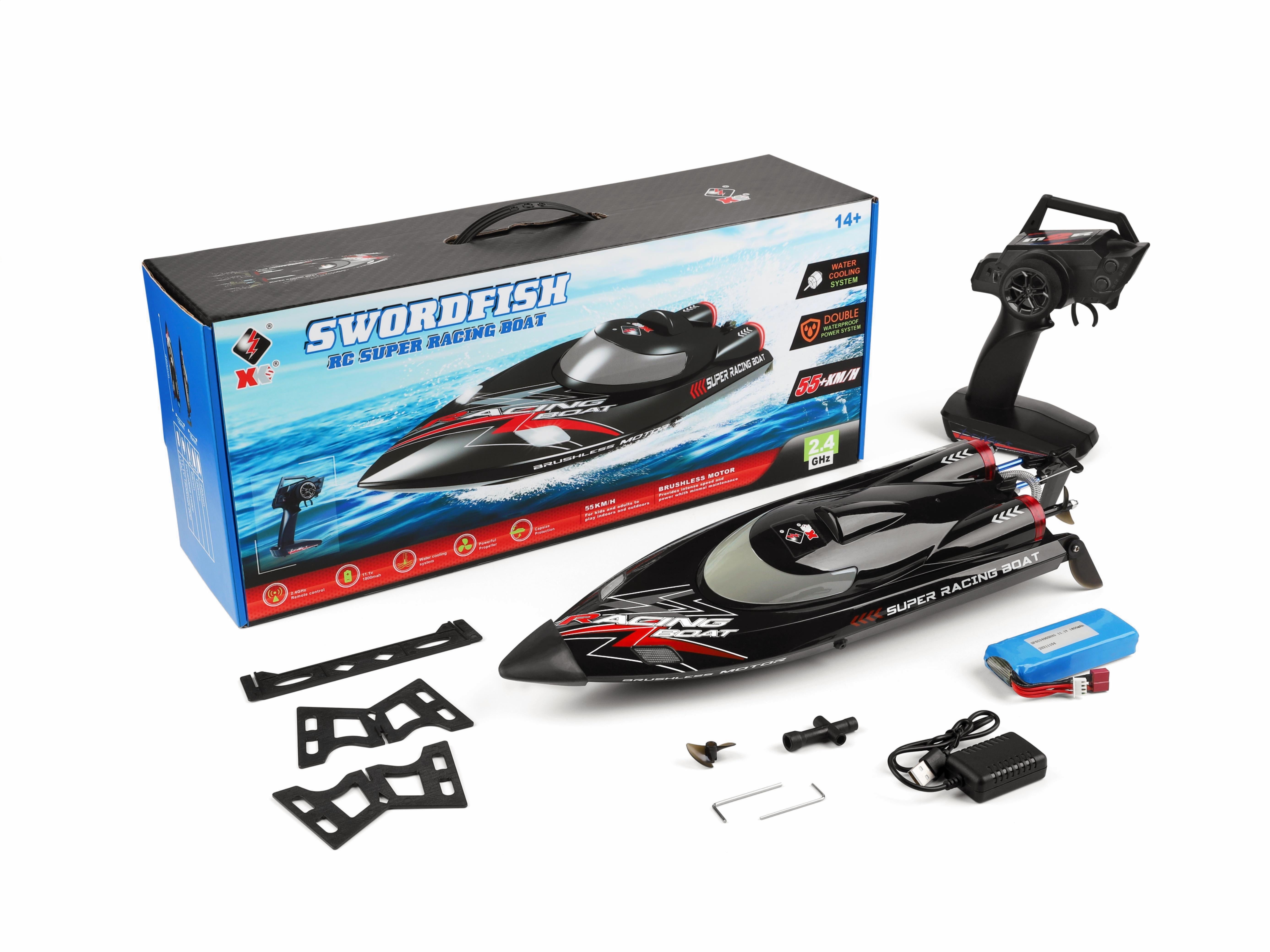 WL916 Remote Control Speed Boat - 55km/h High-Speed Brushless Racing Boat with 2.4GHz Control