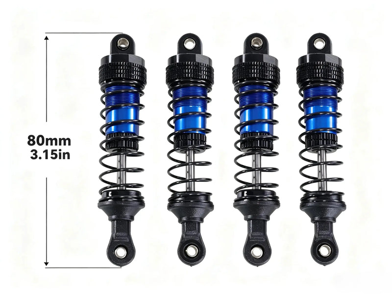 Semi-Metal Hydraulic Shocks Aluminum Damper for 1/12 1/14 1/16 RC Off-Road Car ZD-pro RC