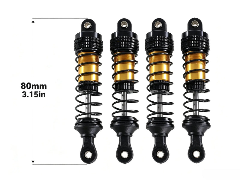 Semi-Metal Hydraulic Shocks Aluminum Damper for 1/12 1/14 1/16 RC Off-Road Car ZD-pro RC