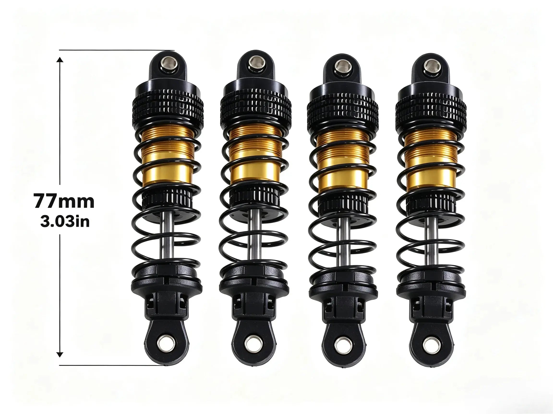 Semi-Metal Hydraulic Shocks Aluminum Damper for 1/12 1/14 1/16 RC Off-Road Car ZD-pro RC