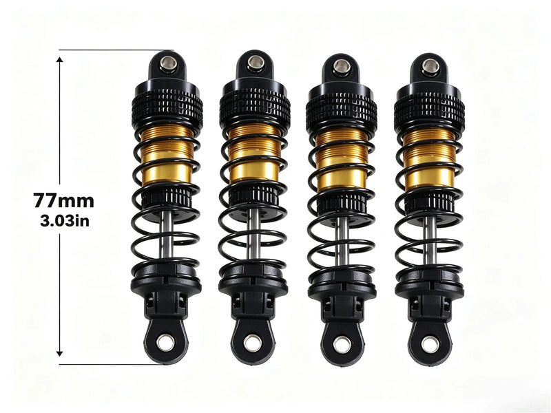 Semi-Metal Hydraulic Shocks Aluminum Damper for 1/12 1/14 1/16 RC Off-Road Car ZD-pro RC