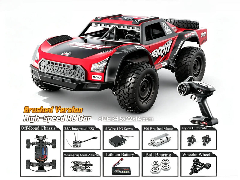 1:16 Short‑Course RC Truck 4WD Brushless & Brushed Off-Road Car ZD-pro RC