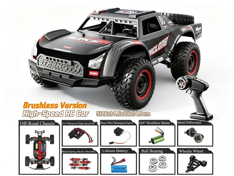 1:16 Short‑Course RC Truck 4WD Brushless & Brushed Off-Road Car ZD-pro RC