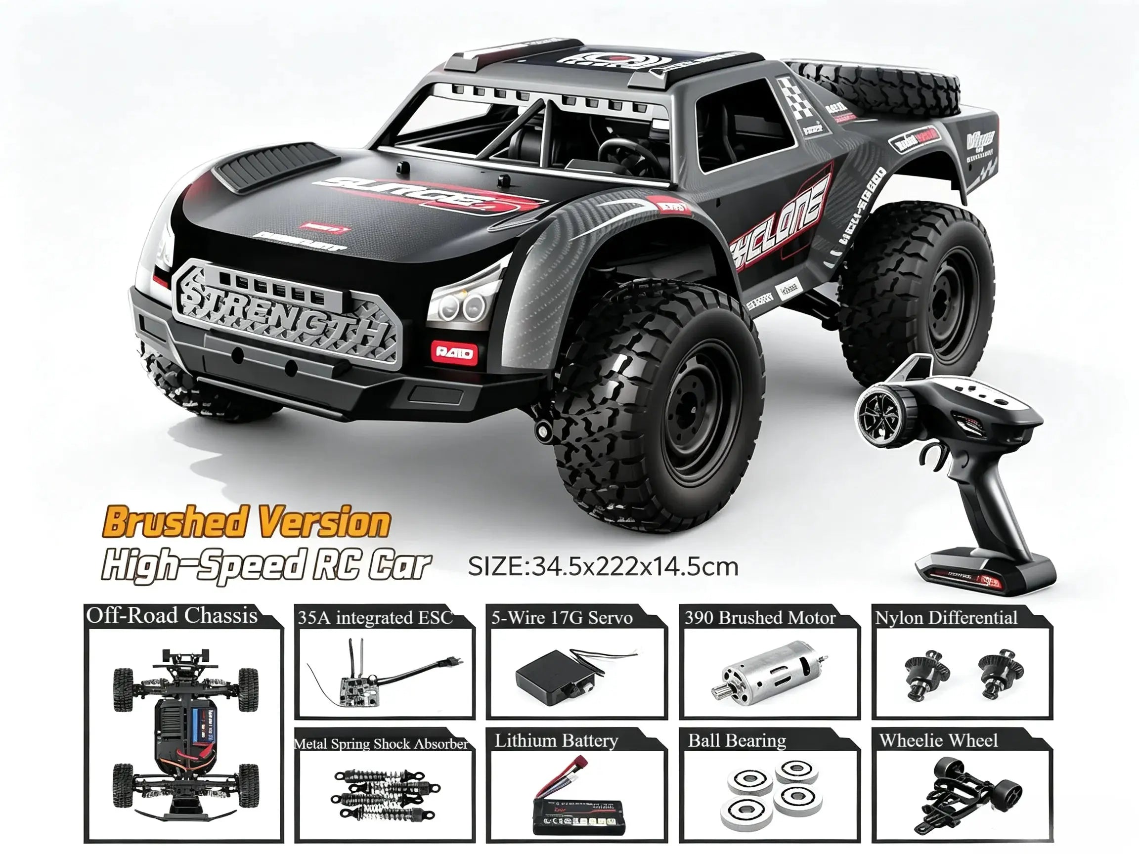 1:16 Short‑Course RC Truck 4WD Brushless & Brushed Off-Road Car ZD-pro RC