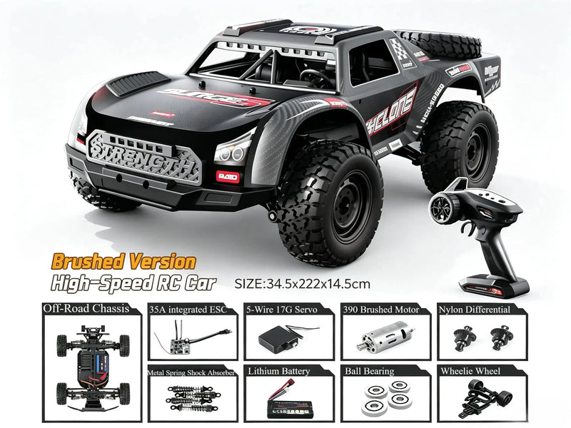 1:16 Short‑Course RC Truck 4WD Brushless & Brushed Off-Road Car ZD-pro RC
