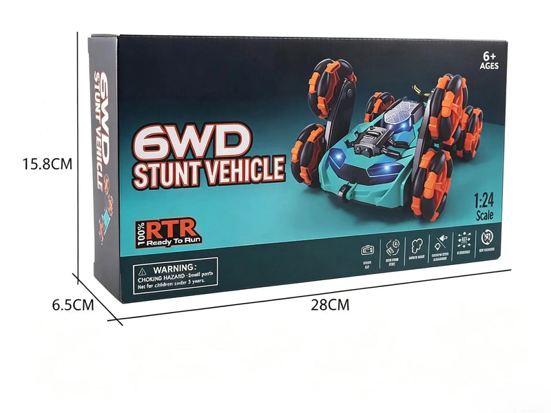 Six‑Wheels Transformable RC Stunt Car With Spray & Realistic Sound ZD-pro RC