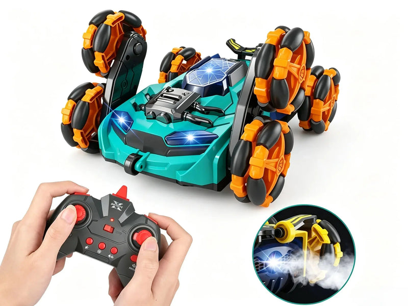 Six‑Wheels Transformable RC Stunt Car With Spray & Realistic Sound ZD-pro RC