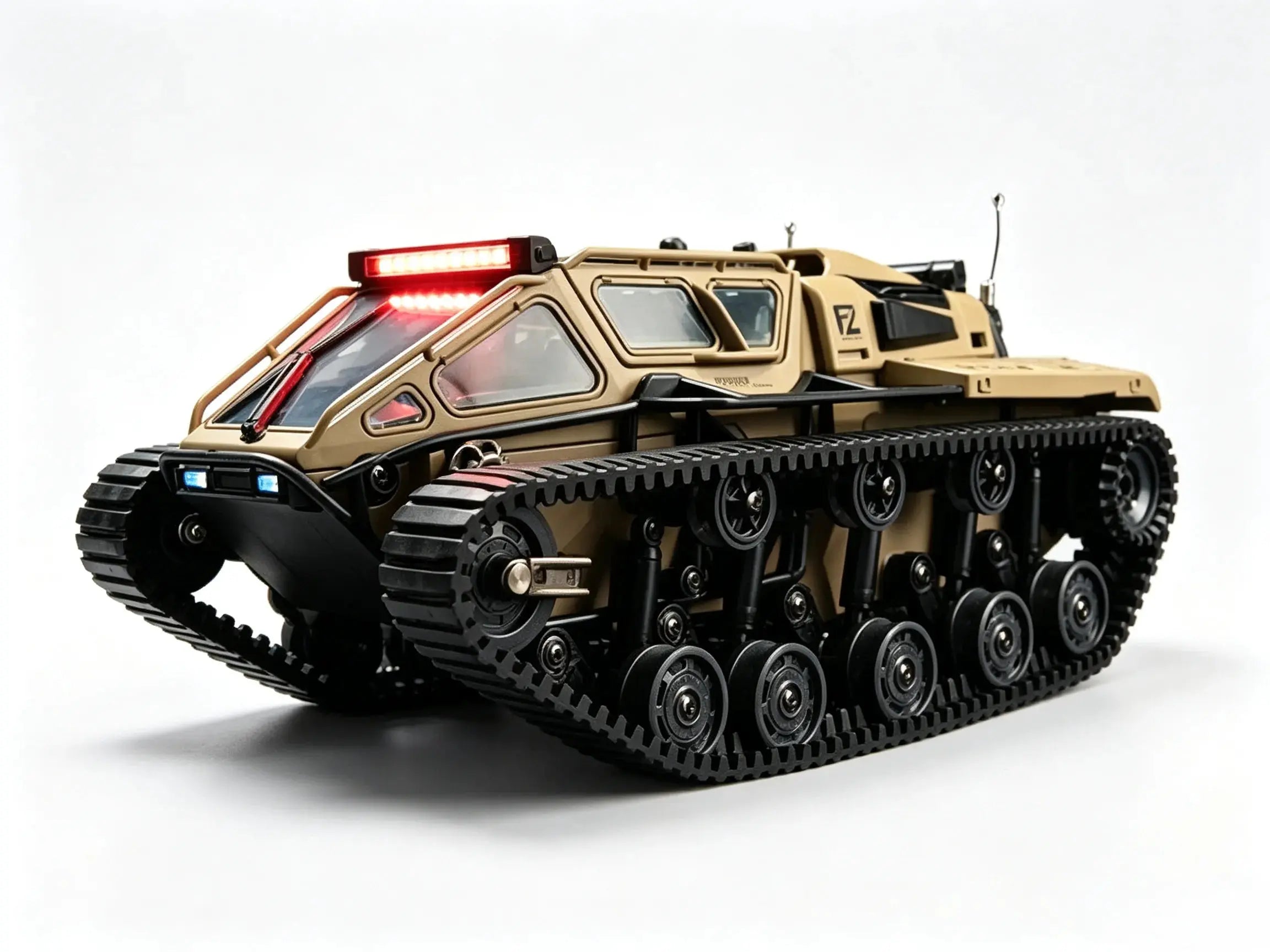Full‑Proportional Tracked RC Crawler With LED Lights 360° Rotatable ZD-pro RC