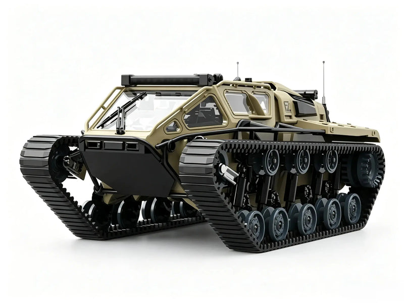 Full‑Proportional Tracked RC Crawler With LED Lights 360° Rotatable ZD-pro RC