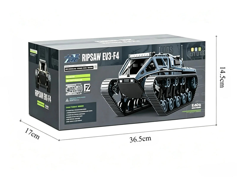 Full‑Proportional Tracked RC Crawler With LED Lights 360° Rotatable ZD-pro RC