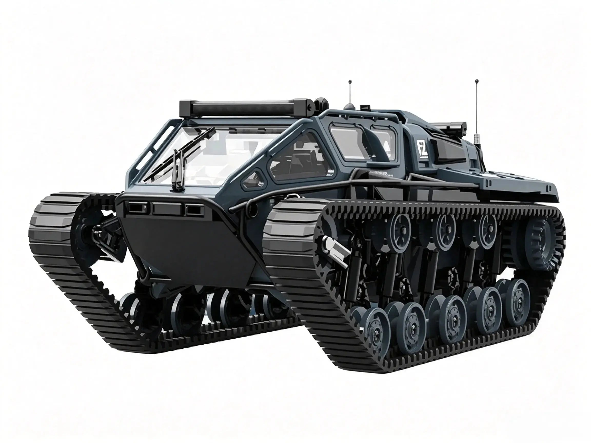 Full‑Proportional Tracked RC Crawler With LED Lights 360° Rotatable ZD-pro RC