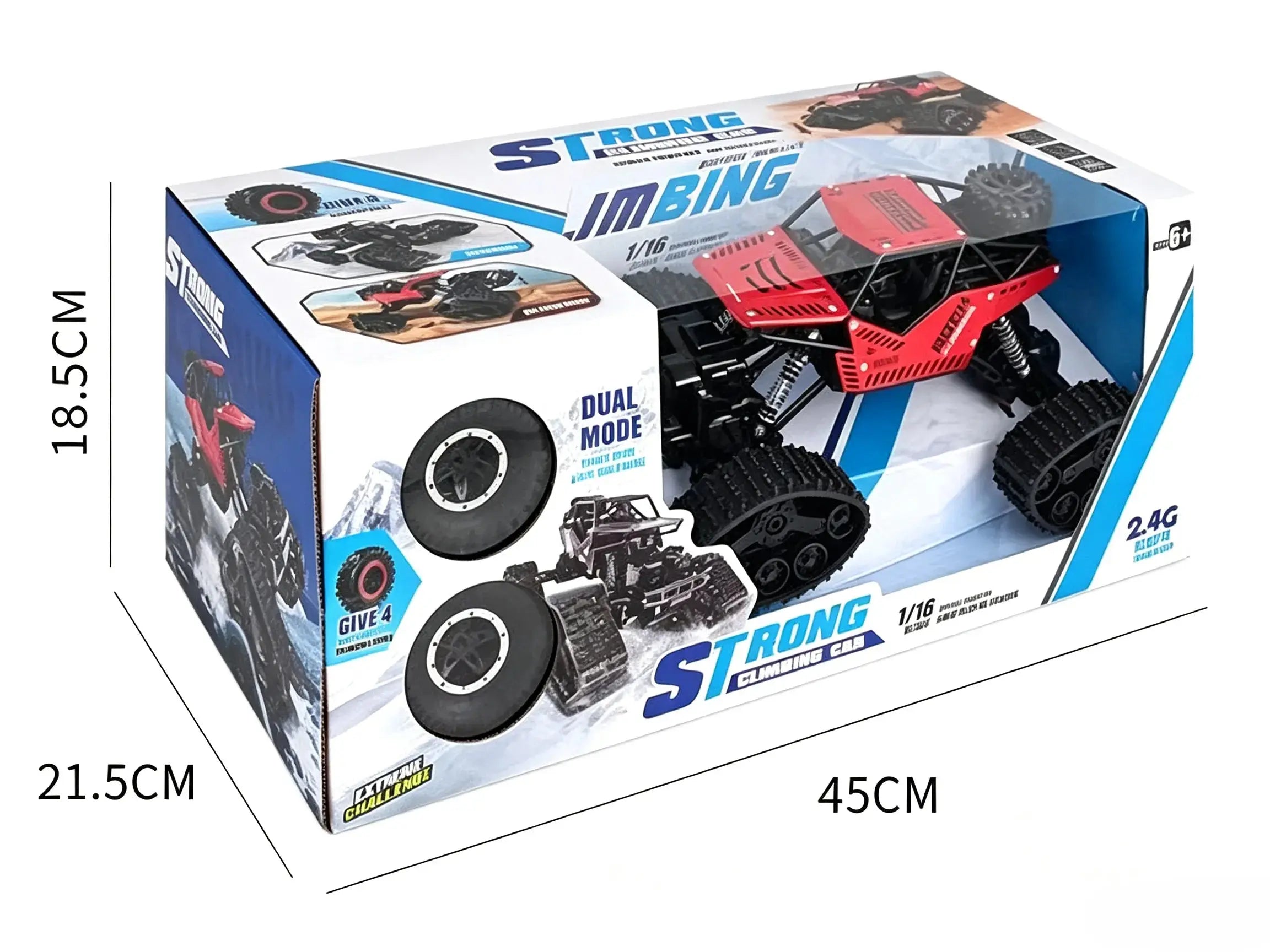 4WD Tracked RC Rock Crawler All‑Terrain Off‑Road Hobby Toy ZD-pro RC