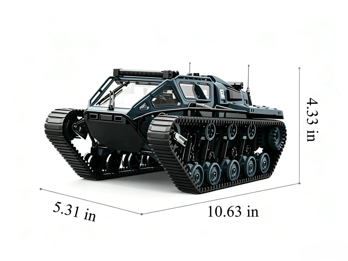 Full‑Proportional Tracked RC Crawler With LED Lights 360° Rotatable ZD-pro RC