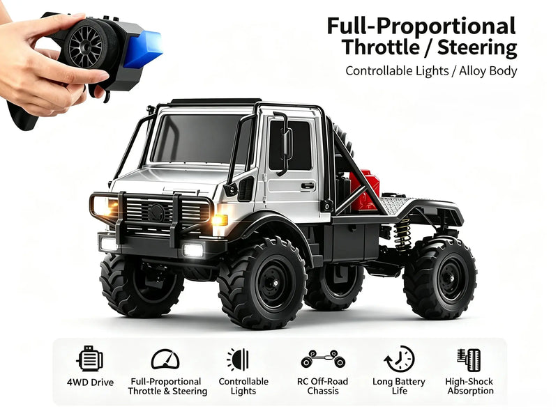 RC Crawler Truck | 4WD All Terrain Off-Road Semi RC Vehicle ZD-pro RC
