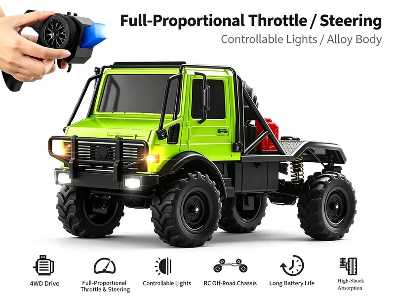 RC Crawler Truck | 4WD All Terrain Off-Road Semi RC Vehicle ZD-pro RC