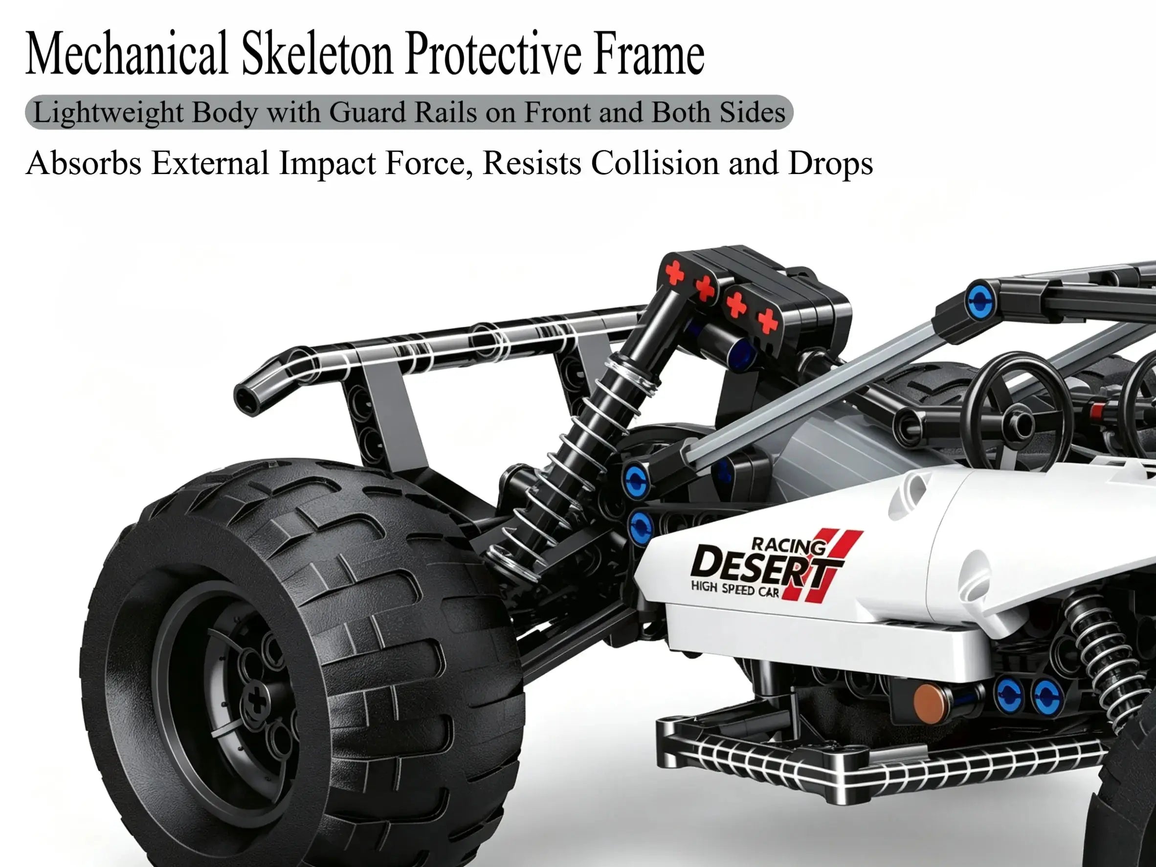 Dual Mode control car racing Desert Off-Road Car 394-Piece DIY RC Vehicle ZD-pro RC