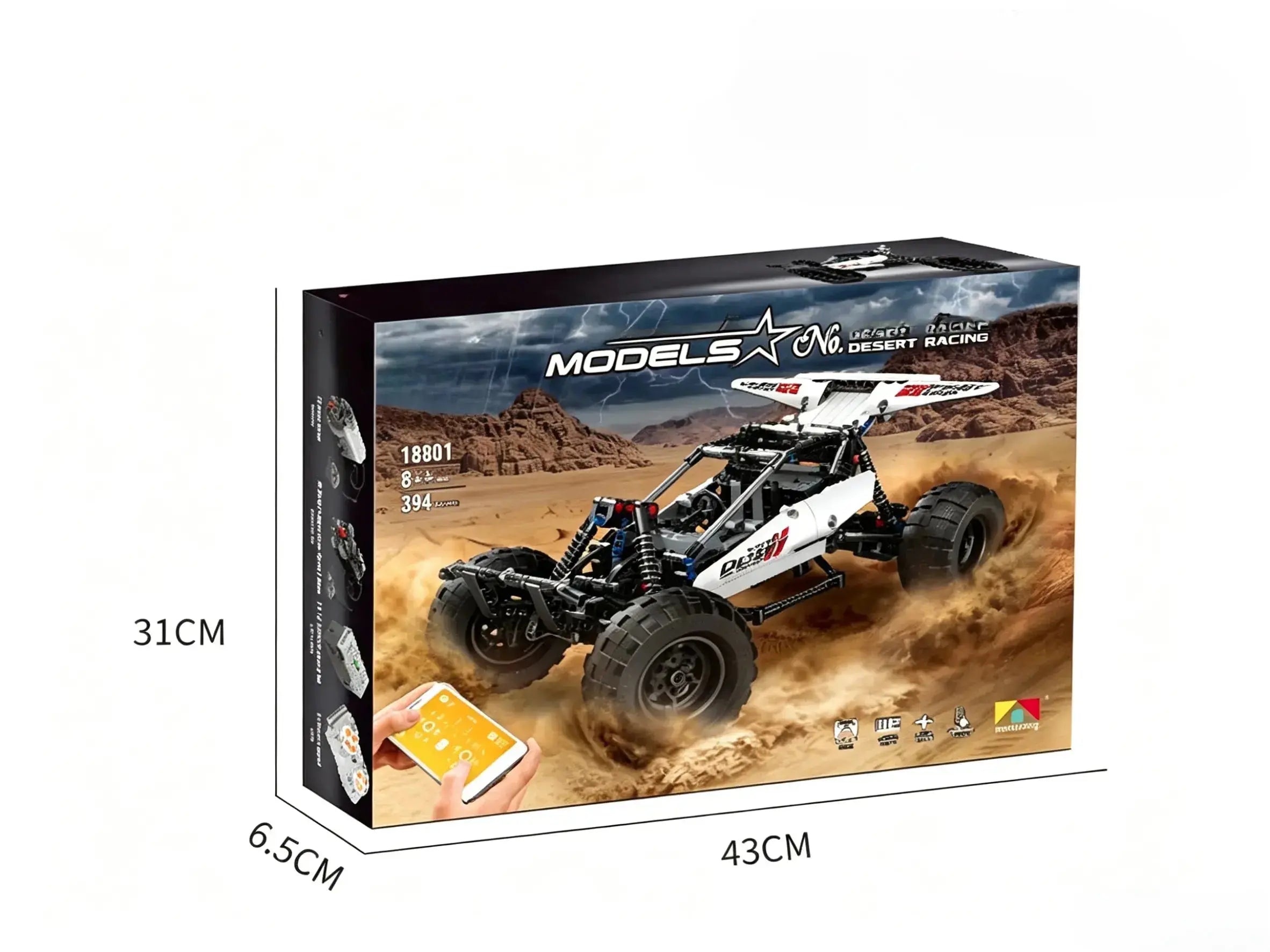 Dual Mode control car racing Desert Off-Road Car 394-Piece DIY RC Vehicle ZD-pro RC