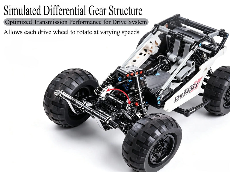 Dual Mode control car racing Desert Off-Road Car 394-Piece DIY RC Vehicle ZD-pro RC