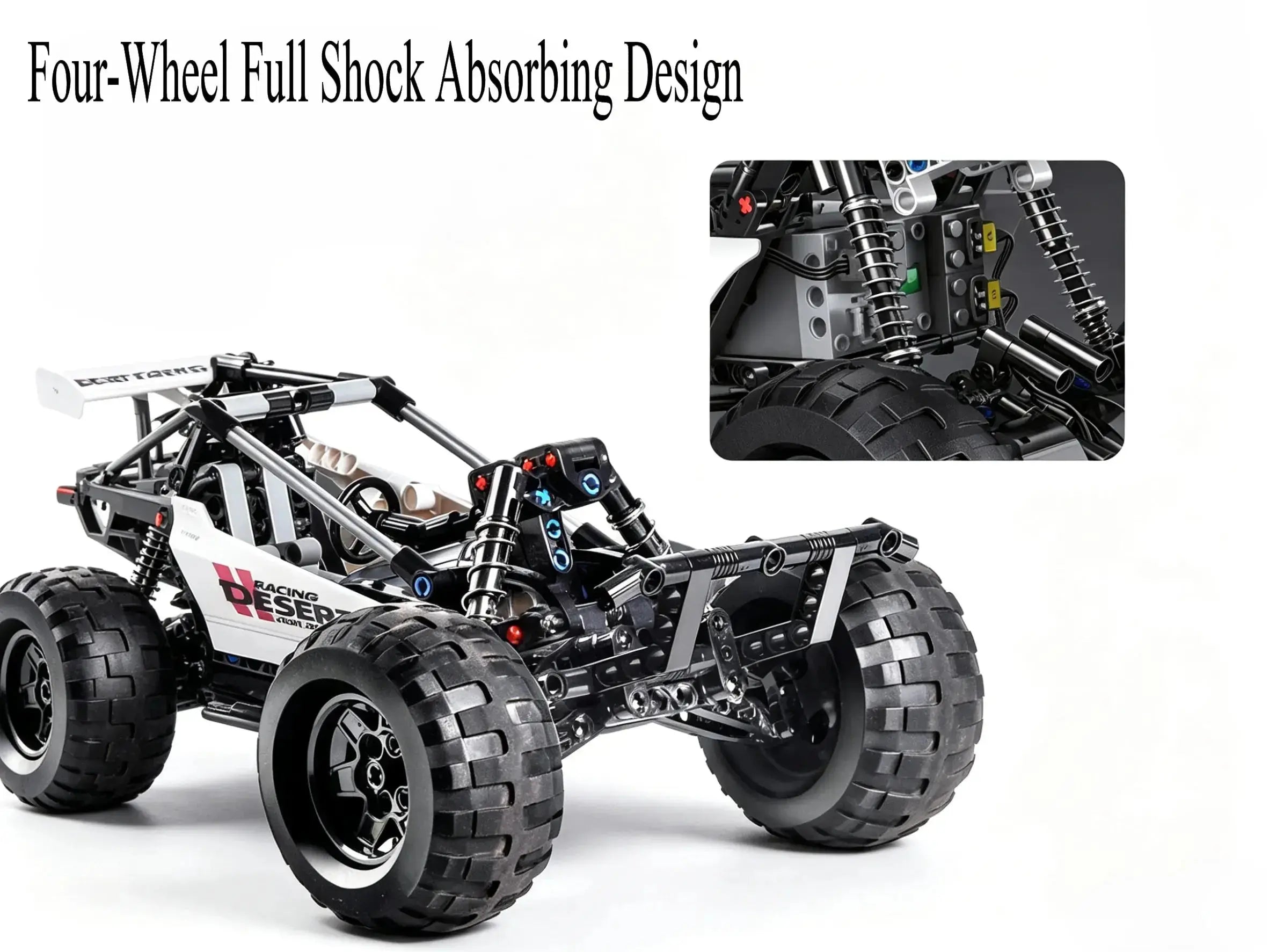 Dual Mode control car racing Desert Off-Road Car 394-Piece DIY RC Vehicle ZD-pro RC