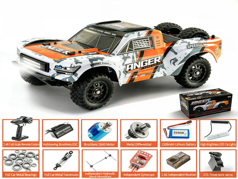 1:16 4WD Brushless Drag Racing RC Trucks ZD-pro RC