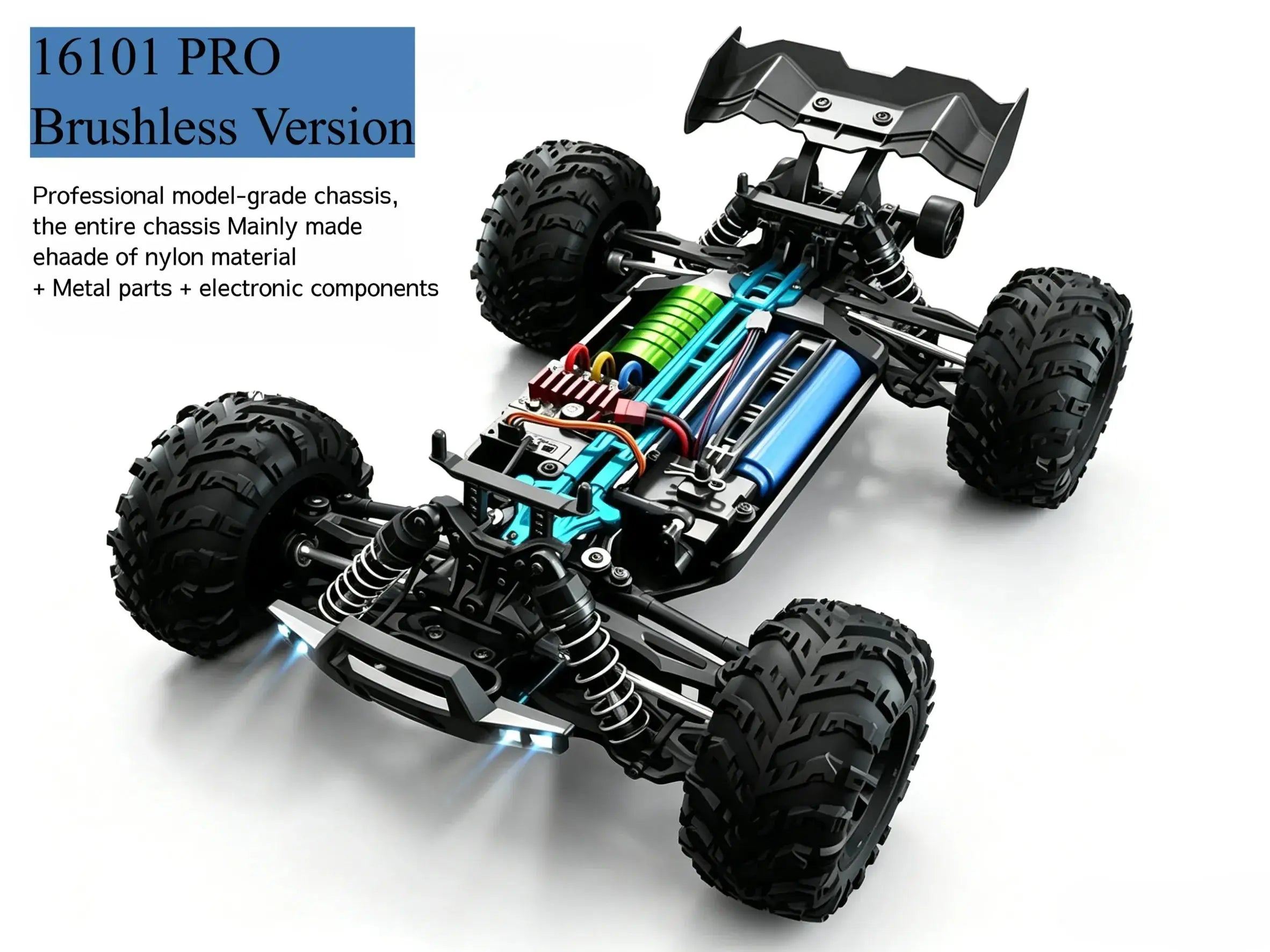 1:16 4WD All-Terrain Waterproof RC Monster Truck ZD-pro RC